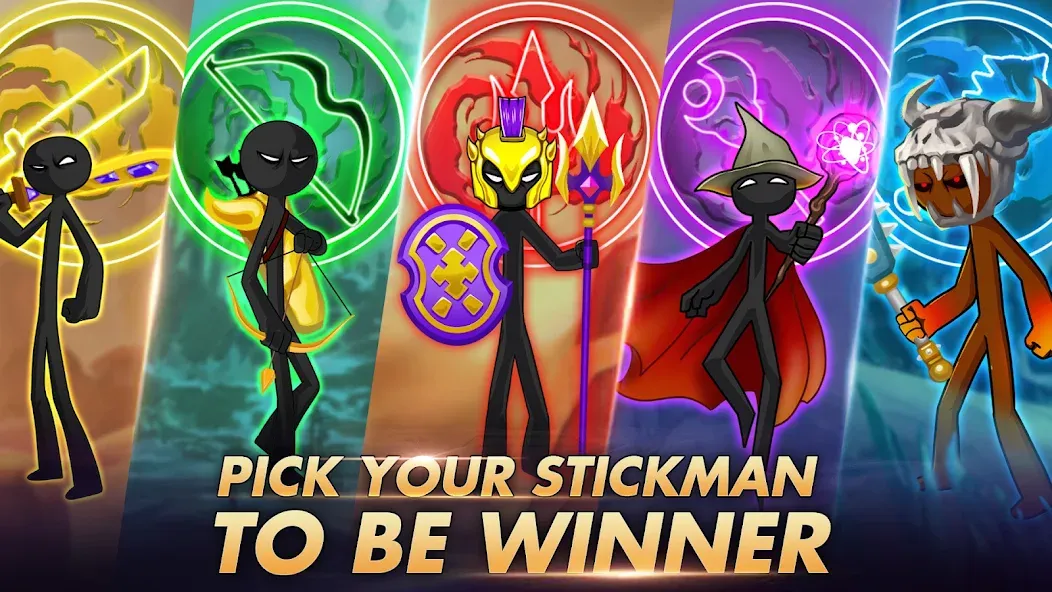 Stick Dynasty (Стритмен Баттл Уор)  [МОД Все открыто] Screenshot 4