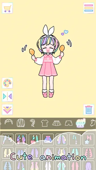 Pastel Girl : Dress Up Game  [МОД Много денег] Screenshot 4