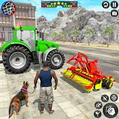 Скачать взломанную Indian Tractor Driving Game 3D (Фарминг Геймс)  [МОД Unlocked] - последняя версия apk на Андроид