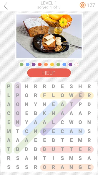 10x10 Word Search (десять на десять)  [МОД Все открыто] Screenshot 3