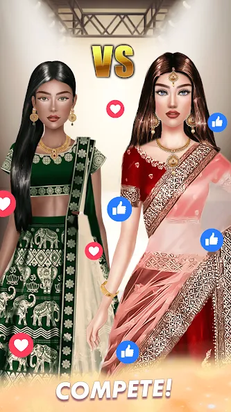 Makeup, Fashion Dress up Games  [МОД Много денег] Screenshot 2