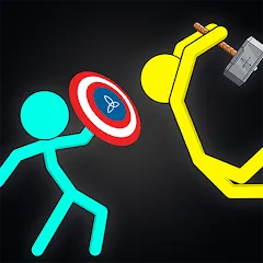 Скачать взломанную Stick-man Fighting Games  [МОД Unlimited Money] - стабильная версия apk на Андроид