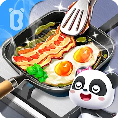 Взломанная Baby Panda's Breakfast Cooking  [МОД Unlocked] - стабильная версия apk на Андроид