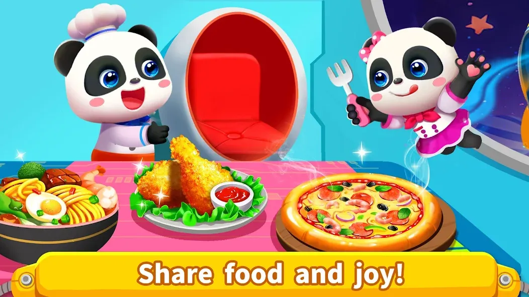 Little Panda's Space Kitchen  [МОД Бесконечные монеты] Screenshot 4