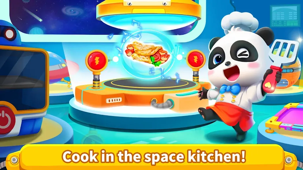 Little Panda's Space Kitchen  [МОД Бесконечные монеты] Screenshot 5