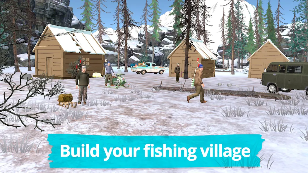 Fishing in the Winter. Lakes.  [МОД Бесконечные монеты] Screenshot 2