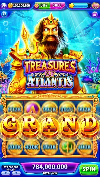 Jackpotland-Vegas Casino Slots (Джекпотлэнд)  [МОД Menu] Screenshot 3