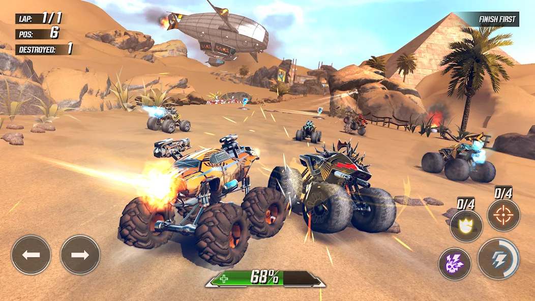 RACE: Rocket Arena Car Extreme (РЕЙС)  [МОД Бесконечные монеты] Screenshot 1