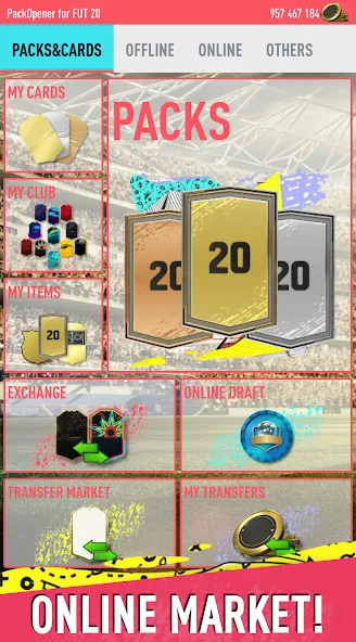 Pack Opener for FUT 20 by SMOQ (Пак открыватель для  20 от )  [МОД Много денег] Screenshot 2