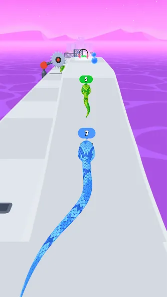 Snake Run Race・3D Running Game (Снейк Ран Рейс)  [МОД Все открыто] Screenshot 5