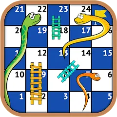 Взлом Snakes and Ladders - Ludo Game (Змеи и лестницы)  [МОД Mega Pack] - полная версия apk на Андроид