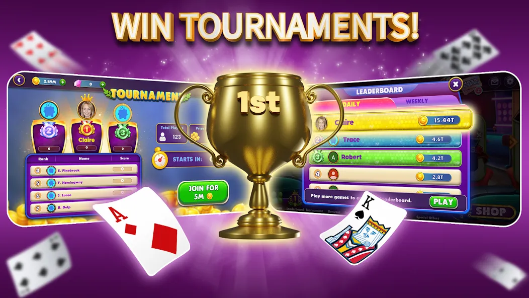 Gin Rummy Elite: Online Game (Джин Рамми)  [МОД Меню] Screenshot 4