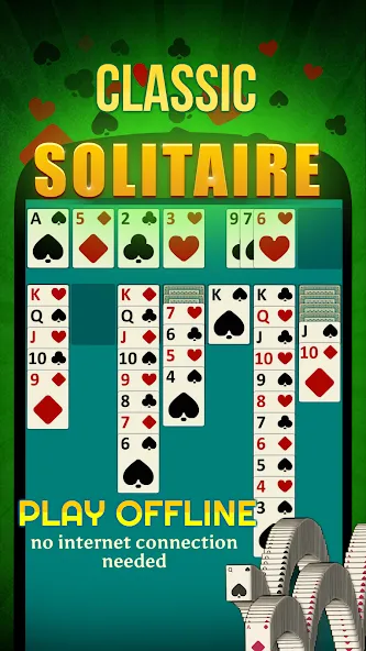 Solitaire - Offline Card Games  [МОД Бесконечные деньги] Screenshot 1