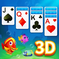 Скачать взломанную Solitaire 3D Fish  [МОД Unlimited Money] - стабильная версия apk на Андроид