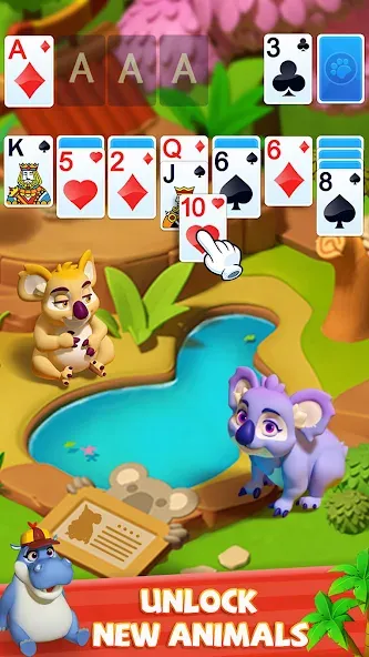 Solitaire - Wild Park  [МОД Все открыто] Screenshot 5