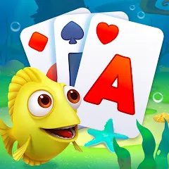 Взломанная Solitaire TriPeaks Fish (Солитер ТриПикс Рыбка)  [МОД Меню] - последняя версия apk на Андроид