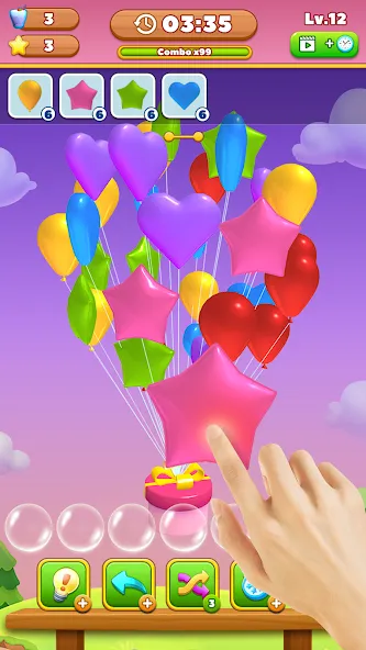 Match Triple Balloon (Матч Тройной Шарик)  [МОД Все открыто] Screenshot 1