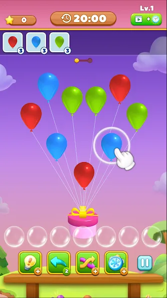 Match Triple Balloon (Матч Тройной Шарик)  [МОД Все открыто] Screenshot 4