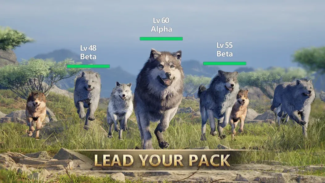 Wolf Game: Wild Animal Wars (Вулф Гейм)  [МОД Все открыто] Screenshot 4