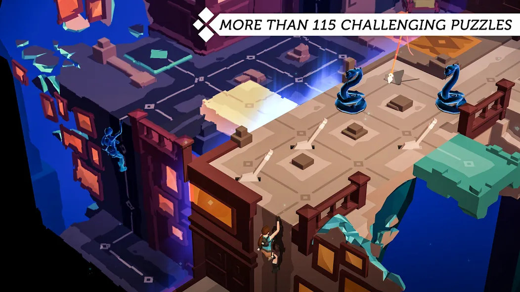 Lara Croft GO (Лара Крофт ГО)  [МОД Бесконечные монеты] Screenshot 1