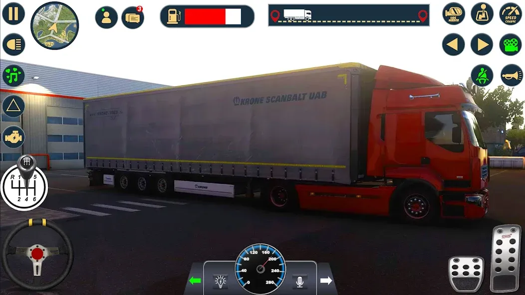 Euro Cargo Truck Simulator 3D  [МОД Unlocked] Screenshot 1