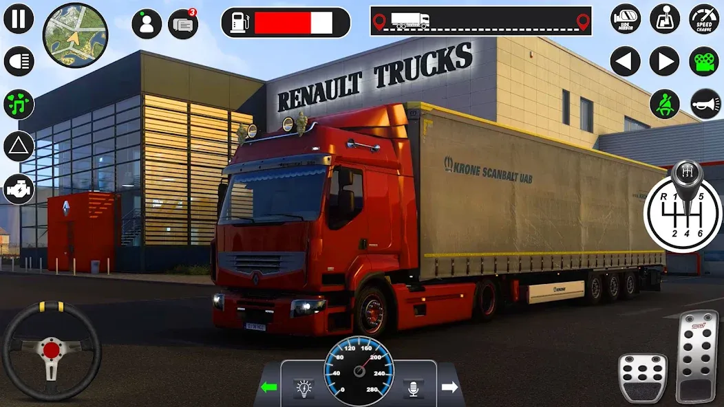 Euro Cargo Truck Simulator 3D  [МОД Unlocked] Screenshot 3