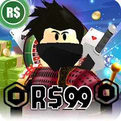 Скачать взломанную Robux For Robux , Casino Robux  [МОД Много монет] - стабильная версия apk на Андроид