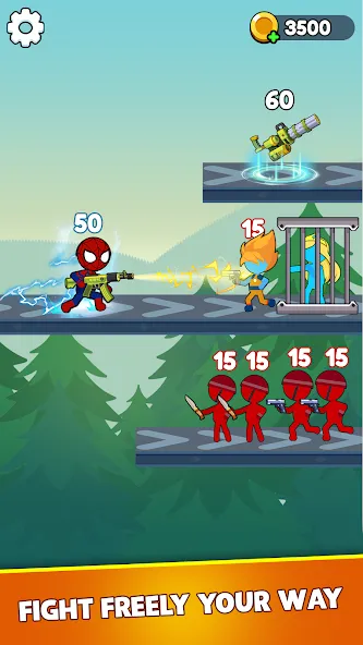 Stick Shooter: Battle Game (Стик Шутер)  [МОД Меню] Screenshot 1