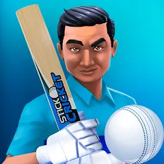 Скачать взлом Stick Cricket Clash (тик Крикет Клаш)  [МОД Бесконечные монеты] - полная версия apk на Андроид