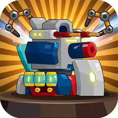 Скачать взломанную Mini Robot Tank : idle (Мини Робот Танк)  [МОД Mega Pack] - полная версия apk на Андроид