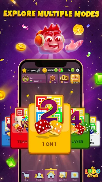 Ludo STAR: Online Dice Game (Лудо СТАР)  [МОД Unlocked] Screenshot 5