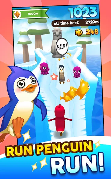 Super Penguins (упер Пингвины)  [МОД Бесконечные монеты] Screenshot 2