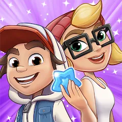 Скачать взлом Subway Surfers Match (Сабвей Серферс Матч)  [МОД Много монет] - последняя версия apk на Андроид