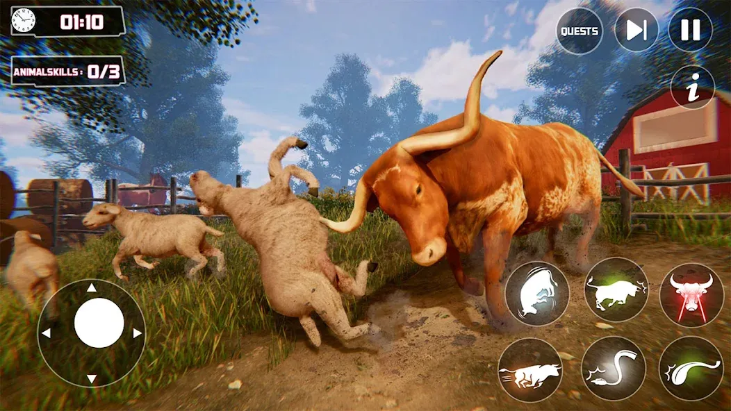 Scary Cow Simulator Rampage (Скари)  [МОД Много денег] Screenshot 1