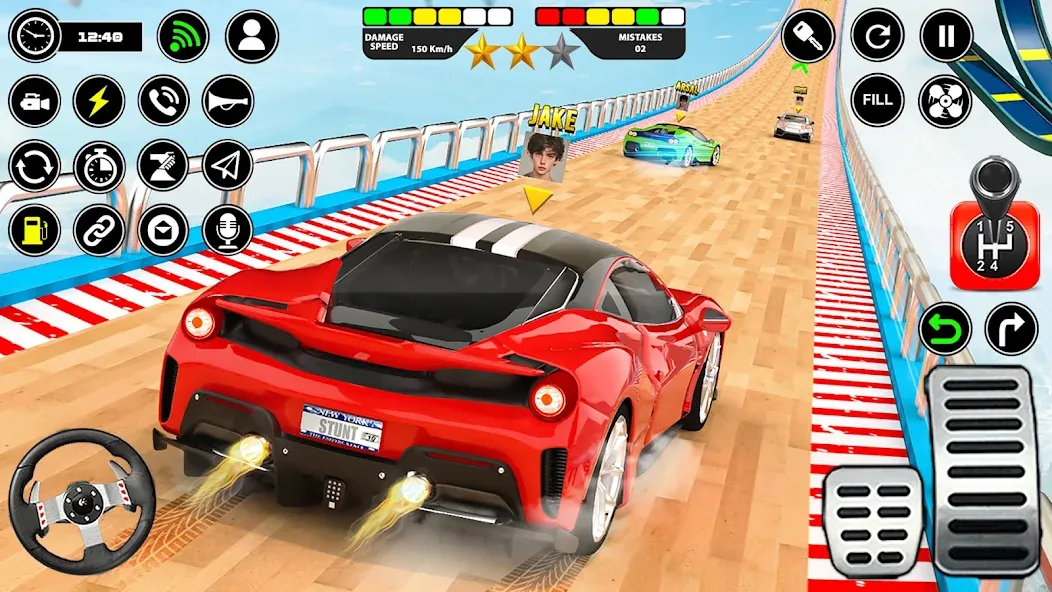 Crazy Ramp Car Stunt Master 3D (Крэйзи Рэмп Кар Стант Мастер 3Д)  [МОД Много денег] Screenshot 4