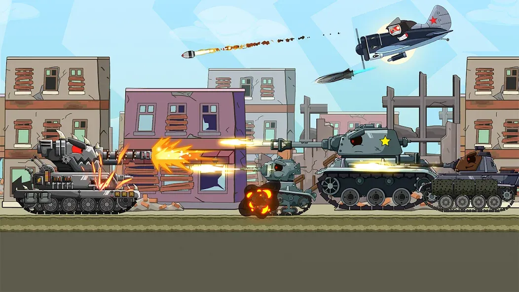 Tank Arena Steel Battle (Танковая Арена Стальное Сражение)  [МОД Бесконечные монеты] Screenshot 3