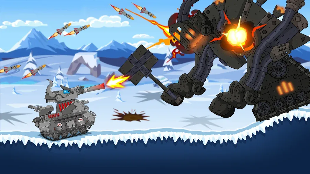 Tank Combat: War Battle (Танковый бой)  [МОД Много монет] Screenshot 5