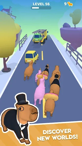 Capybara Rush (Капибара Раш)  [МОД Бесконечные монеты] Screenshot 4