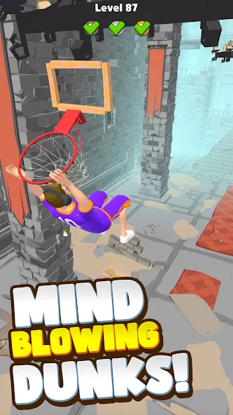 Hoop World: Flip Dunk Game 3D (Хуп Ворлд)  [МОД Menu] Screenshot 2