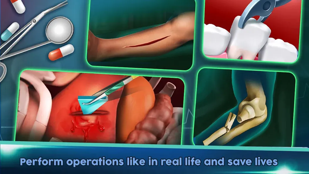 Surgery Doctor Simulator Games  [МОД Меню] Screenshot 5