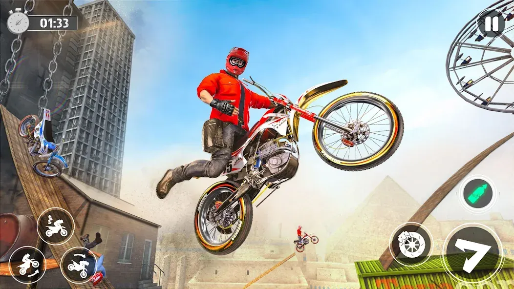 Bike Stunt Race Tricks Master  [МОД Unlimited Money] Screenshot 1