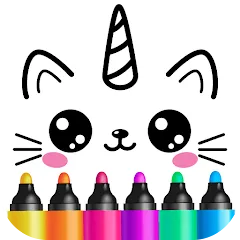 Взлом Drawing for kids! Toddler draw  [МОД Меню] - последняя версия apk на Андроид