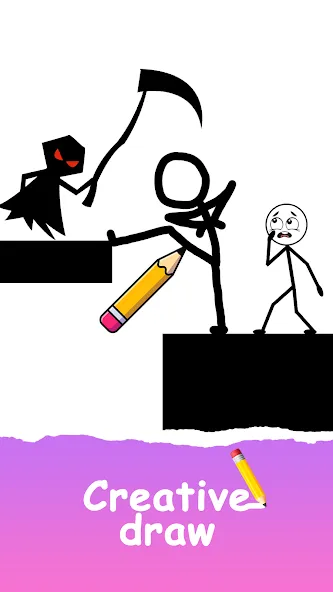 Save The Stick: Draw 2 Save (эйв Зе Стикман)  [МОД Бесконечные деньги] Screenshot 1