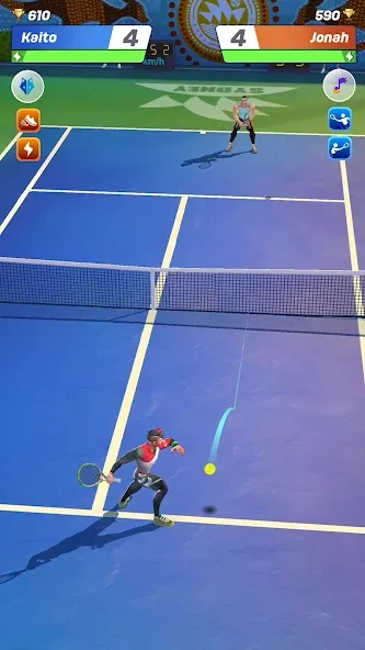 Tennis Clash: Multiplayer Game (Теннис Клаш)  [МОД Бесконечные монеты] Screenshot 1