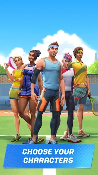 Tennis Clash: Multiplayer Game (Теннис Клаш)  [МОД Бесконечные монеты] Screenshot 5