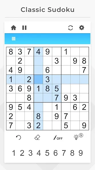 Sudoku - Offline Games  [МОД Unlocked] Screenshot 1