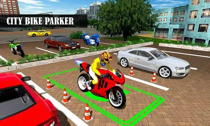 Bike Parking Moto Driving Game (Ларонг Парадахан нг Бисиклета)  [МОД Много монет] Screenshot 1