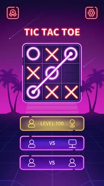 Tic Tac Toe - Offline XOXO (Тиктактое)  [МОД Бесконечные монеты] Screenshot 3