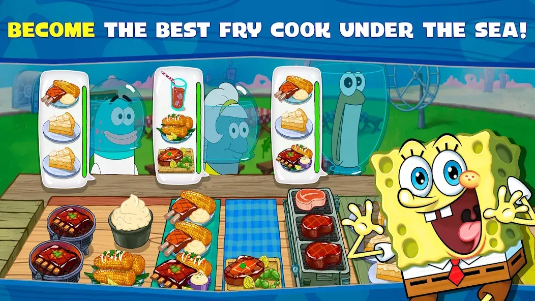 SpongeBob: Krusty Cook-Off  [МОД Много денег] Screenshot 1