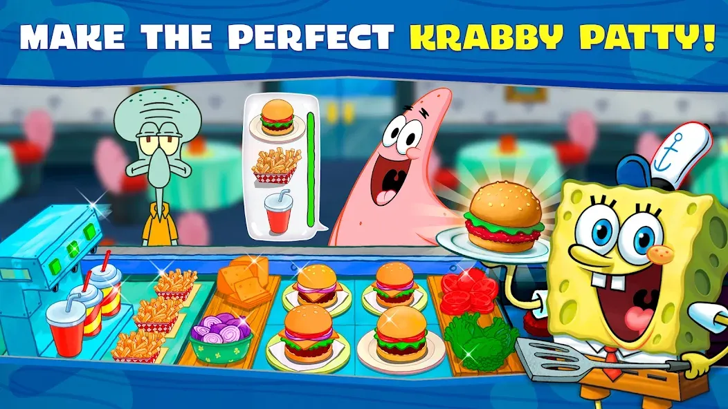 SpongeBob: Krusty Cook-Off  [МОД Много денег] Screenshot 2